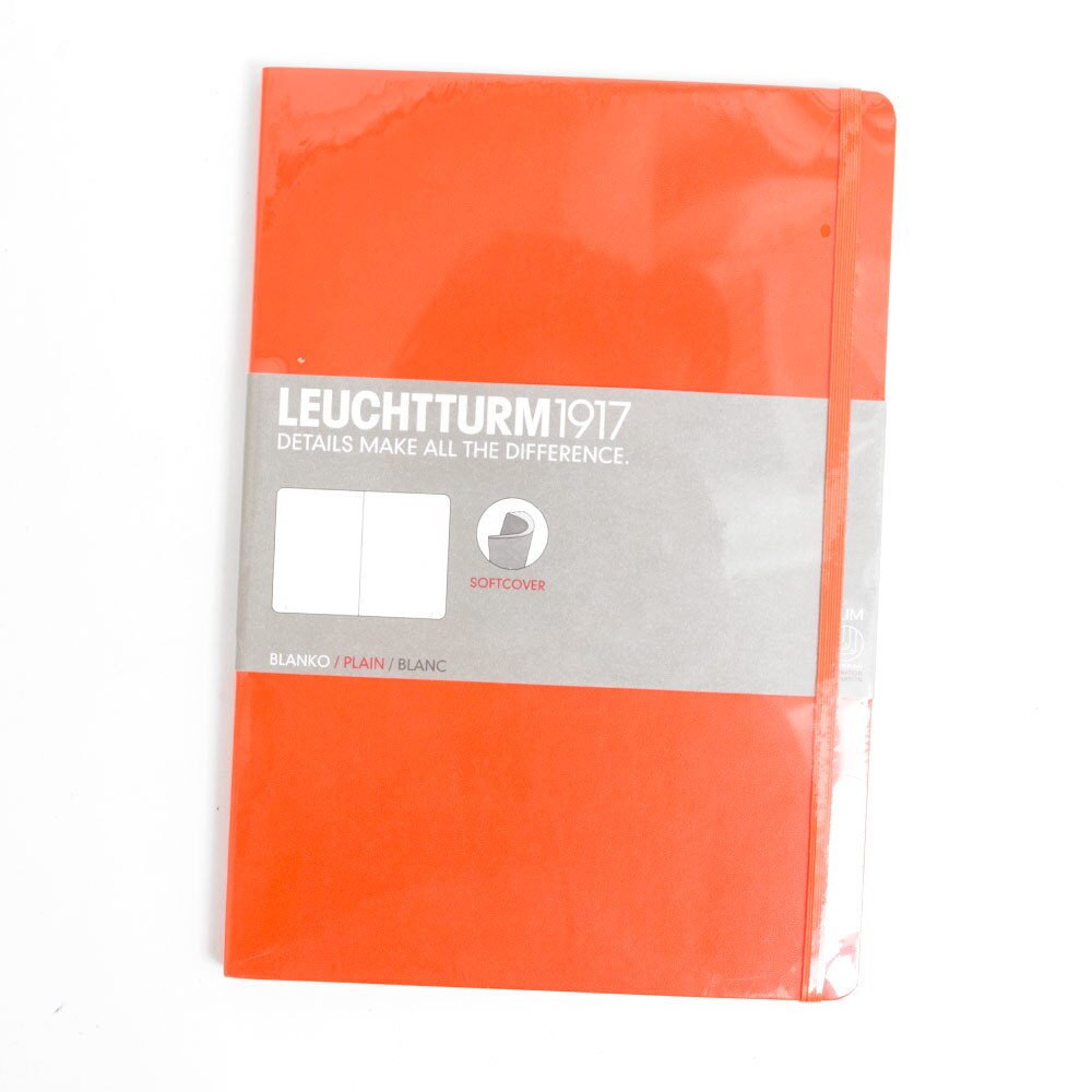 Leuchtturm, Composition Book, Art & School, Softcover, B5, Plain, 255329, Orange
